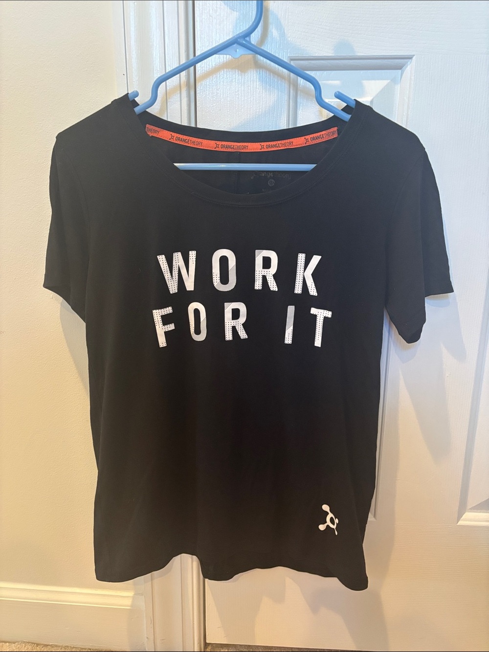 OTF Black Graphic “Work for It” Workout Tee